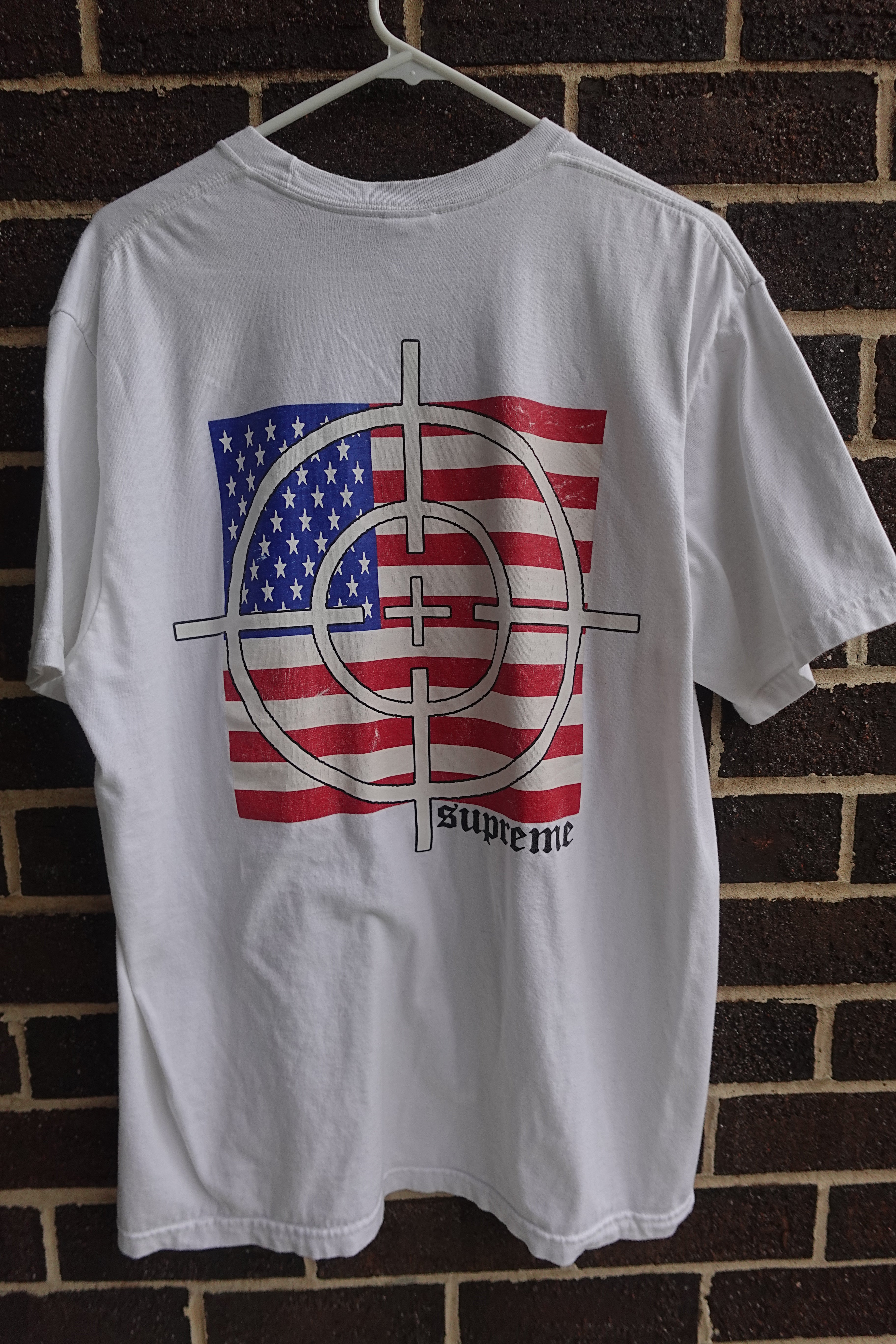 Supreme American Flag Target Tee